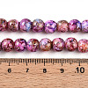 Baking Paint Glass Beads Strands DGLA-N003-8mm-B03-5