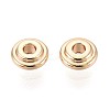 Brass Spacer Beads KK-T075-59G-2