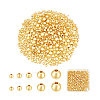 500Pcs 5 Styles Rack Plating Brass Spacer Beads FIND-UN0004-38A-1