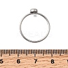304 Stainless Steel Finger Ring Rhinestone Settings STAS-H237-01A-P-2