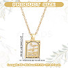 Brass with Cubic Zirconia Pendants Necklaces NJEW-LP0001-45J-G-2