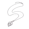 Crystal Holder Cage Necklace NJEW-JN04585-5