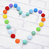 Felt Ball Garlands LS-AJEW-CJC0001-41B-1