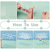 2-Row Coat Hanger Removable Acrylic Earring Displays EDIS-WH0041-02C-01-4