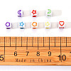 Craft White Acrylic Beads SACR-YW0001-14-6