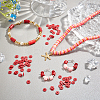 10 Strands Flat Round Handmade Polymer Clay Beads CLAY-PH0001-44N-5