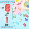 60Pcs Transparent Spray Painted Glass Beads EGLA-YW0005-31-2