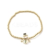 Christmas Brass Micro Pave Cubic Zirconia Link Bracelets BJEW-K289-01A-G-4