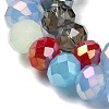 Glass Beads Strands EGLA-A034-M8mm-49-3