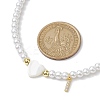 Brass Micro Pave Grade AAA Cubic Zirconia Letter Pendant Necklaces NJEW-JN04771-09-3