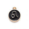 Alloy Enamel Pendants ENAM-S124-01B-08G-2