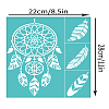 Self-Adhesive Silk Screen Printing Stencil X1-DIY-WH0338-301-2