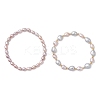 2Pcs 2 Styles Natural Cultured Freshwater Pearl Beads Stretch Bracelets for Women BJEW-JB13210-3
