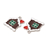 Christmas Alloy Enamel Pendants X-ENAM-D050-13C-01P-2