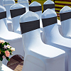 Polyester Elastic Elegant Satin Chair Cover Sashes AJEW-WH0678-86B-5