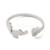 Non-Tarnish 304 Stainless Steel Open Cuff Rings LS-RJEW-K262-01C-P-2