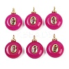 Dyed Natural White Jade Pendants G-Z134-03G-03-1
