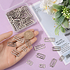60Pcs 3 Style Number 9 Shaped Alloy Bra Strap Hooks for Sewing DIY-GF0009-30P-3