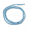 Synthetic Turquoise Beads Strands X-G-F596-39-3mm-2