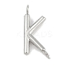 304 Stainless Steel Letter Connector Charms STAS-M108-01P-11-1