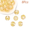 8Pcs Transparent Resin Beads RESI-YW0005-96C-1