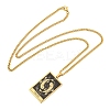 304 Stainless Steel Tarot Pendant Necklaces NJEW-A026-01G-12-3
