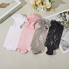 4 Pairs 4 Colors Nylon Women's Socks AJEW-CN0004-35-3