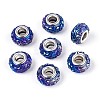 Opaque Resin European Beads RESI-T057-29C-1