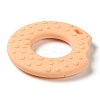 Donut Food Grade Eco-Friendly Silicone Focal Beads SIL-Q023-01C-2