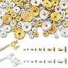 100Pcs 10 Styles Brass Rhinestone Beads RB-YW0001-17-1