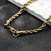 304 Stainless Steel Rope Chain Necklaces NJEW-P047-40-1
