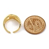Rack Plating Brass Cuff Finger Rings for Women RJEW-M028-06G-3