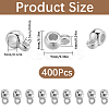 400Pcs CCB Plastic Tube Bails CCB-SC0001-28P-2