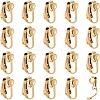 20Pcs Ion Plating(IP) 304 Stainless Steel Clip-on Earring Findings STAS-AR0002-53G-1
