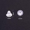 Clear Soft Plastic Earring Back Stopper Ear Nuts X-E374Y-1-2