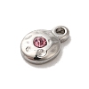 304 Stainless Steel Glass Pendants STAS-B074-02P-01-2