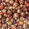 300Pcs 3 Style Wooden Beads WOOD-PJ0001-04-4