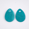 Spray Painted Capiz Shell Charms SSHEL-T006-10D-2