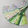 40Pcs 20 Styles Flower Pattern Cotton Fabric for Quilting and Sewing FIND-SZC0009-12C-2