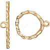 Brass Toggle Clasps KK-BC0004-05G-1