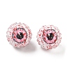 Round Resin Rhinestone Beads OACR-Z035-01B-1