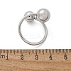 304 Stainless Steel Round Cuff Rings for Women RJEW-A063-01E-P-5