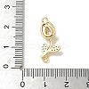 Brass Pave Cubic Zirconia Tulip Flower Connector Charms KK-I276-51G-02-3