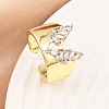 Brass Micro Pave Cubic Zirconia Cuff Rings RJEW-D333-04B-G-1