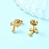304 Stainless Steel Micro Pave Cubic Zirconia Stud Earrings Kits For Women EJEW-B112-01G-01-3