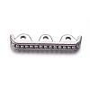 3 Holes Tibetan Style Alloy Spacer Bars A0448Y-1