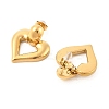 304 Stainless Steel Stud Earrings EJEW-M073-04G-01-2
