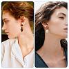 20 Pairs Walnut Wood Stud Earring Findings MAK-TAG0001-01-8