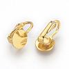 Iron Clip-on Earring Settings KK-R071-05G-1