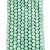 Ombre Effect Dyed Electroplate Opaque Glass Beads Strands EGLA-Q130-01A-09-2